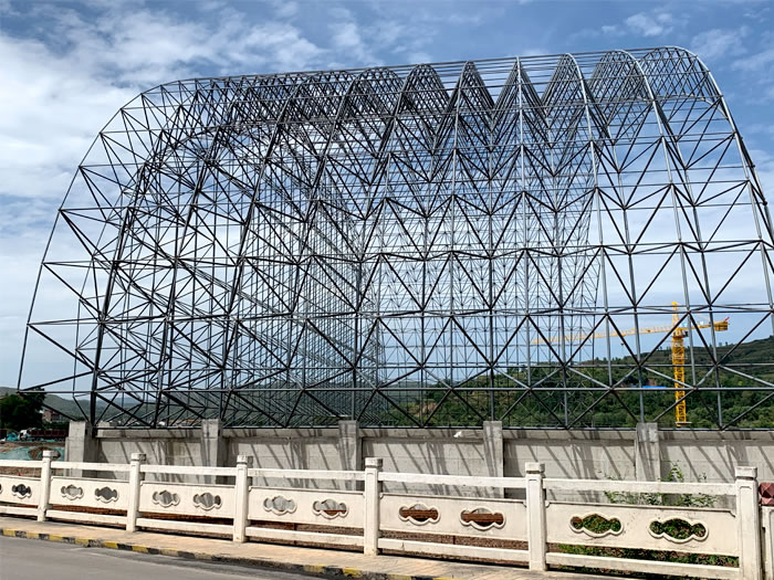 呼伦贝尔山寨矿储煤棚网架